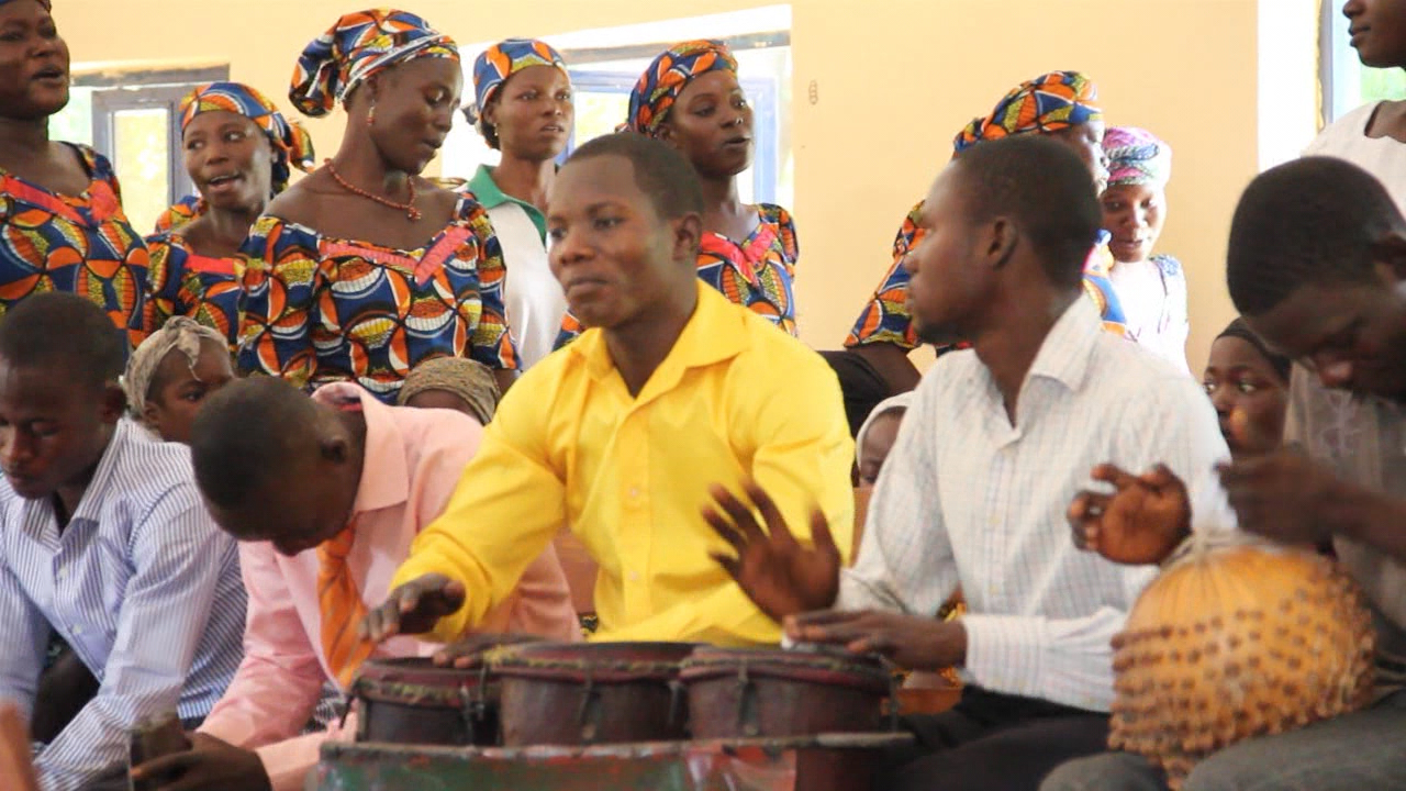  Singing, dancing and drumming are staples of worship in the Nigerian church. 