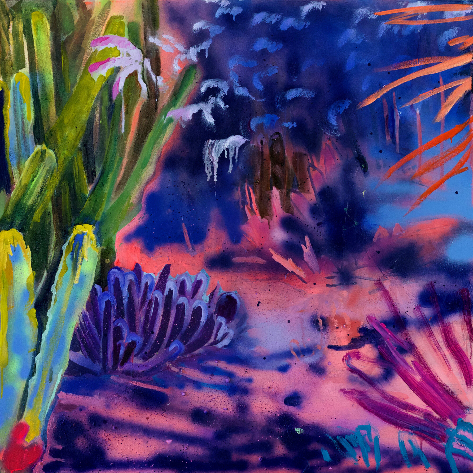 Kathryn_Cowen_Multiverse_1_2019_acrylic_aerosol_fluorescent_paint_and_oil_on_canvas_100x100cm.jpg