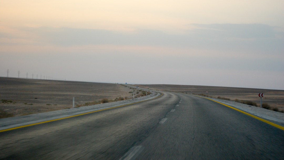 Driving back to Amman