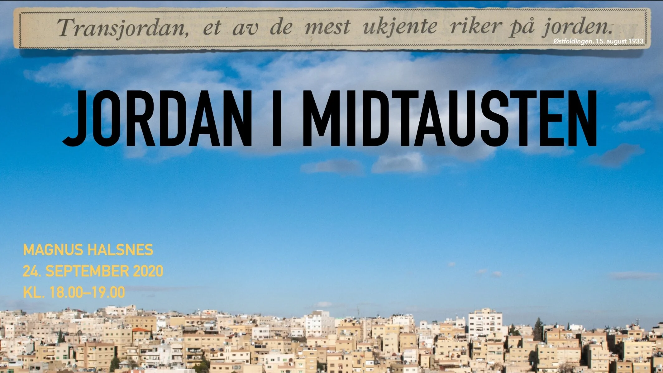 Føredrag: Jordan i Midtausten