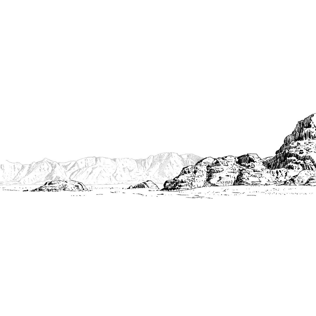 Fjellknausar i velkjend &oslash;ydemark, basert p&aring; eit fotografi tatt av teiknaren i Wadi Rum i 2011.

..

#sketching#sketch #skisse #fjellskisse #remarkable #remarkablepaper #remarkable2 #mountainscape #WadiRum #Jordan #&oslash;rken #desert #m