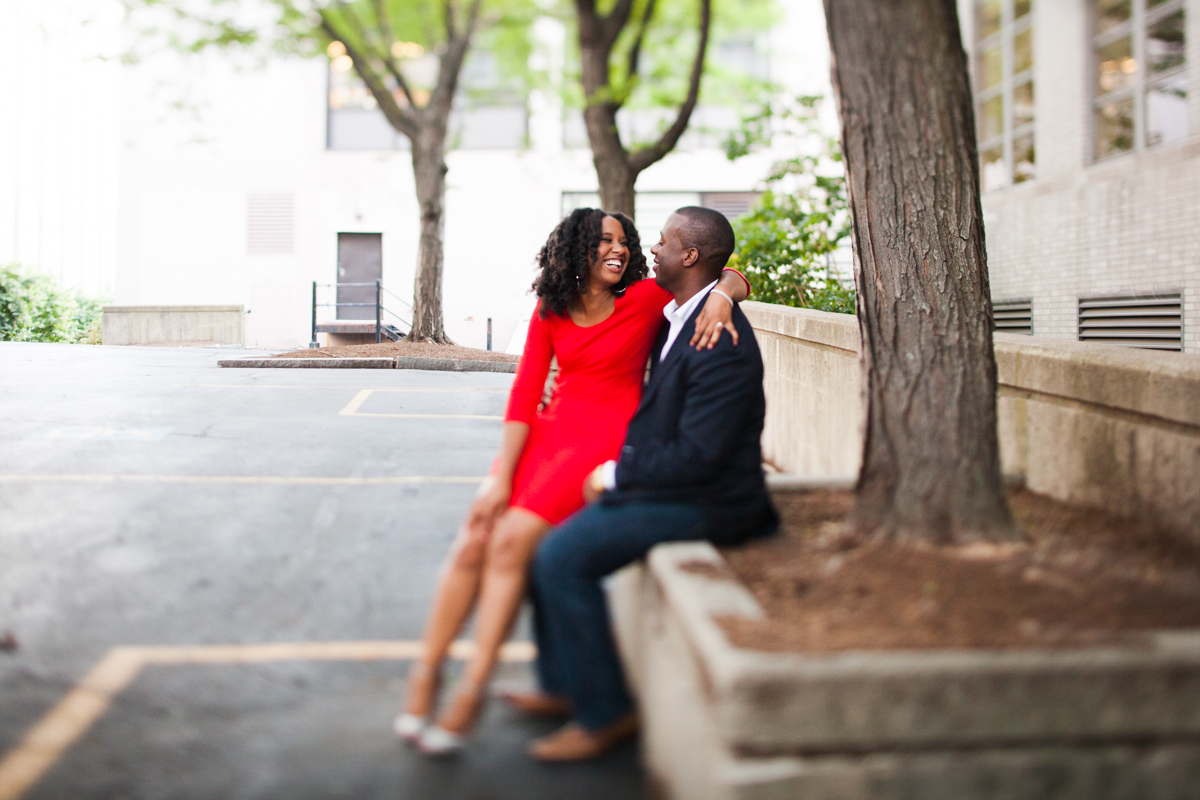 As we walked around Northeastern, we stopped in the alley where they had their first kiss.