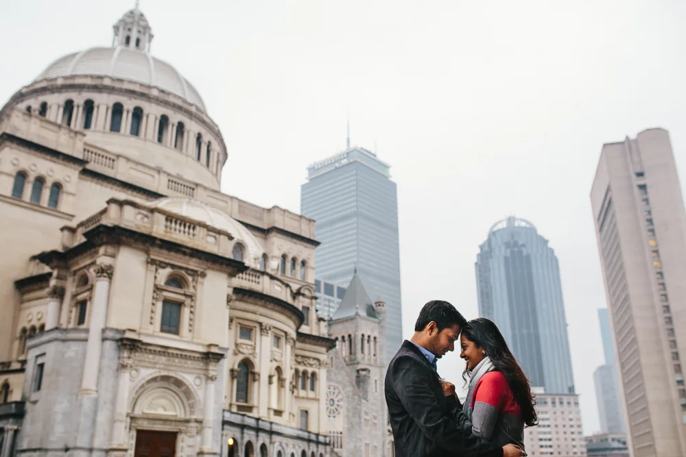 Sonal and Amey, Engagement Session in Boston, MA