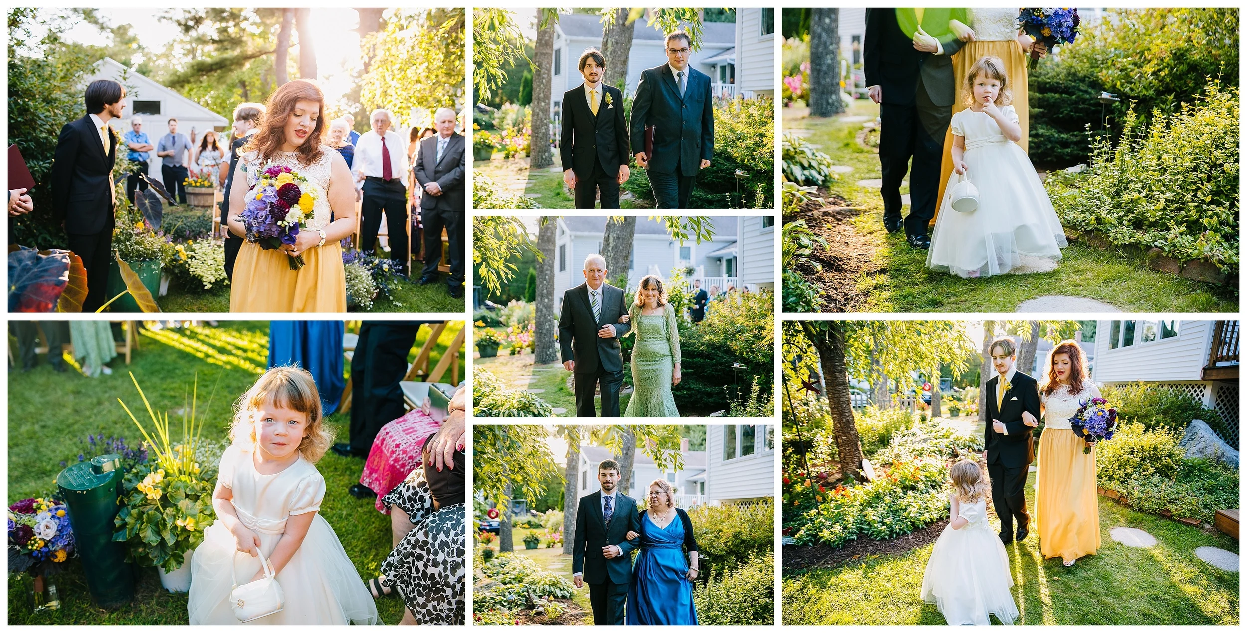 new england back yard wedding