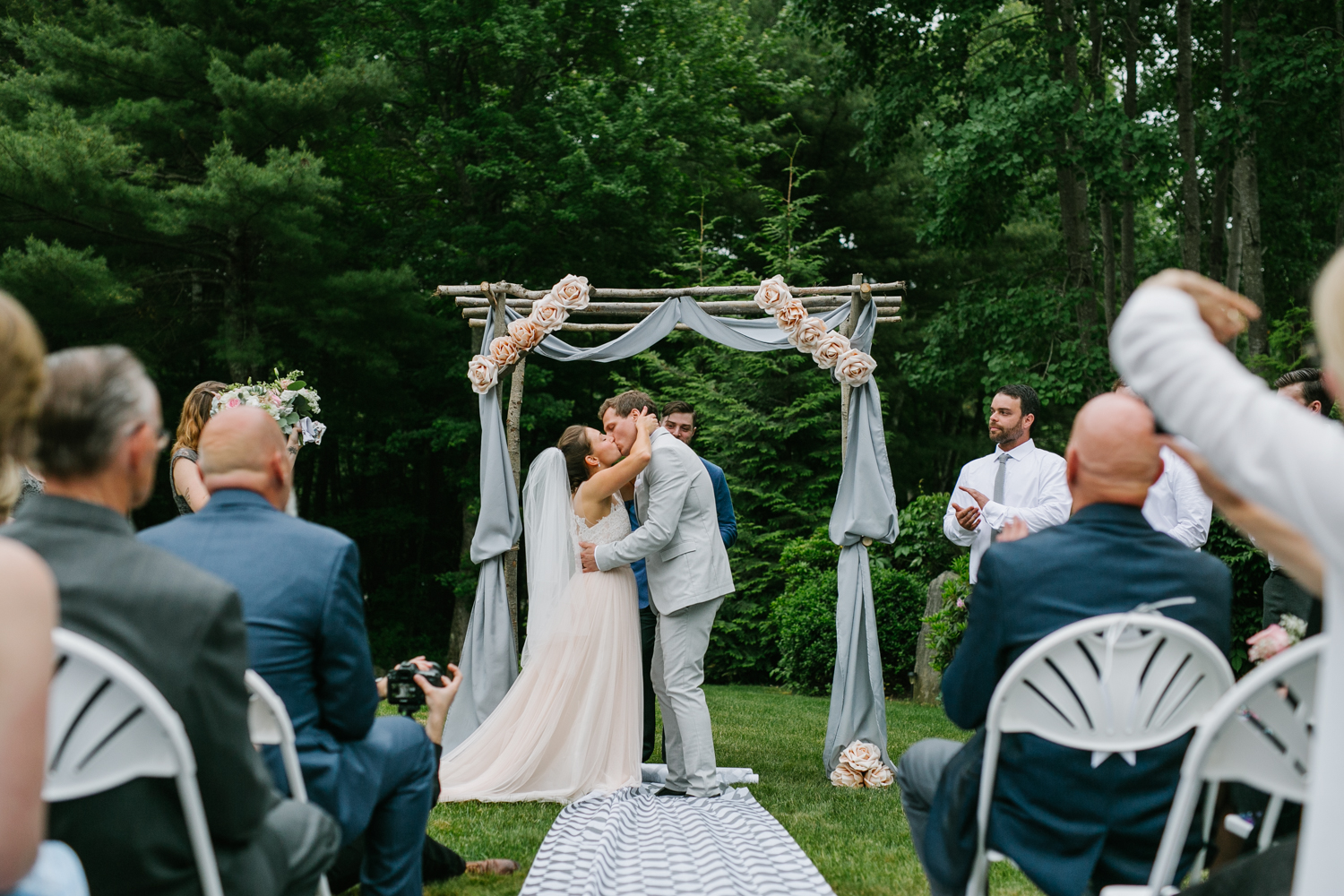 Emily Tebbetts Photography - back yard wedding gif atkinson nh confetti recessional bride and groom pizza truck -9.jpg