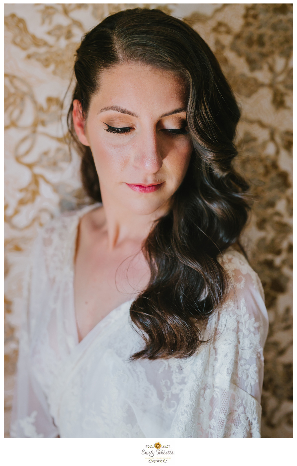 Emily Tebbetts Photography - Jackie and Ben Worthington Inn Four Corners Worthington MA Western Massachusetts Wedding Barn wedding rustic glamorous wedding bride soft waves lace wallpaper field bookcase-3.jpg