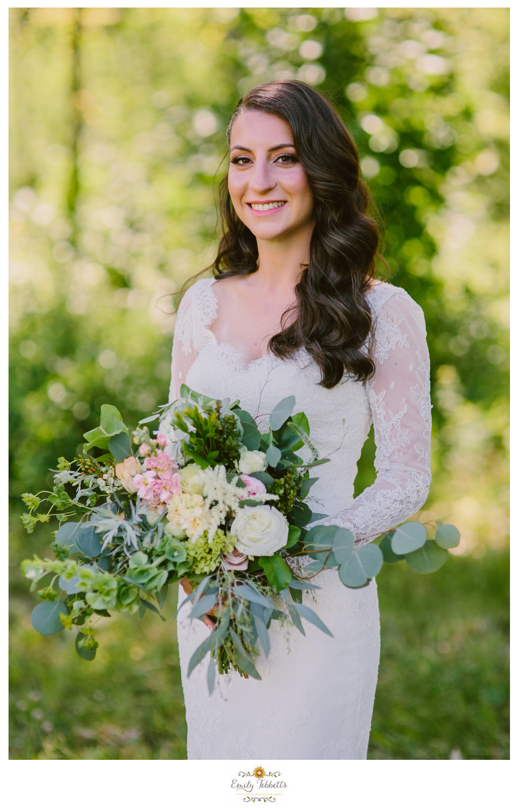 Emily Tebbetts Photography - Jackie and Ben Worthington Inn Four Corners Worthington MA Western Massachusetts Wedding Barn wedding rustic glamorous wedding bride soft waves lace wallpaper field bookcase-5.jpg