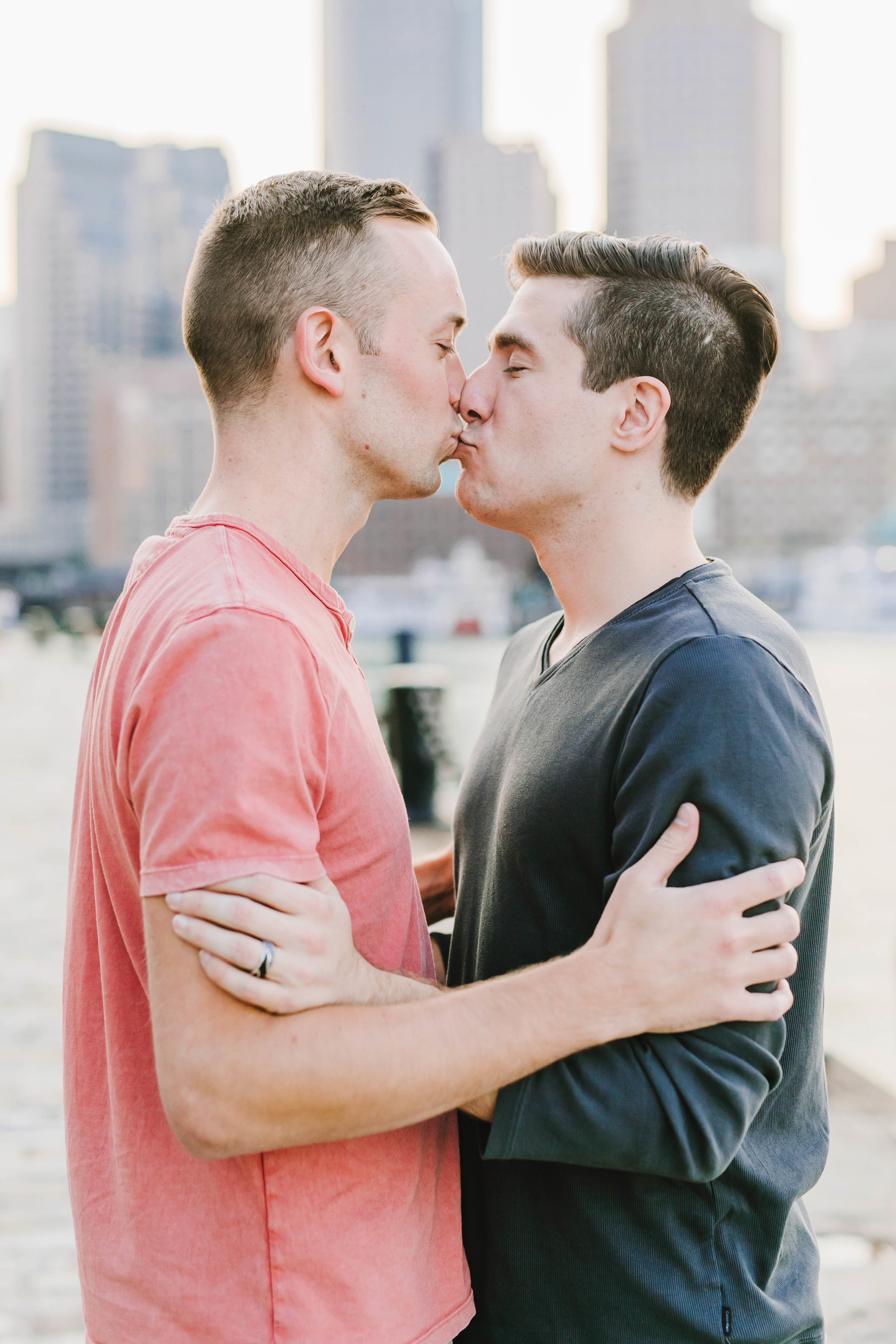 Fort Point Boston City Engagement Session ICA Childrens Museum LGBTQ same sex couple - Emily Tebbetts Photography-72.jpg