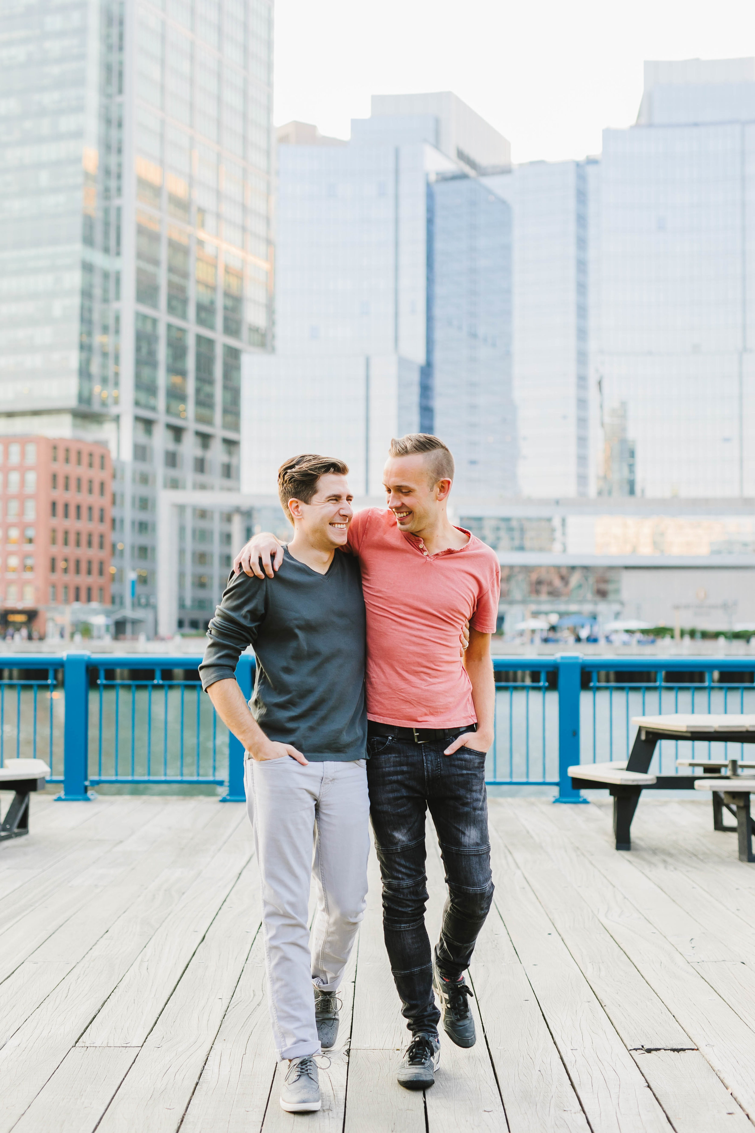 Fort Point Boston City Engagement Session ICA Childrens Museum LGBTQ same sex couple - Emily Tebbetts Photography-20.jpg