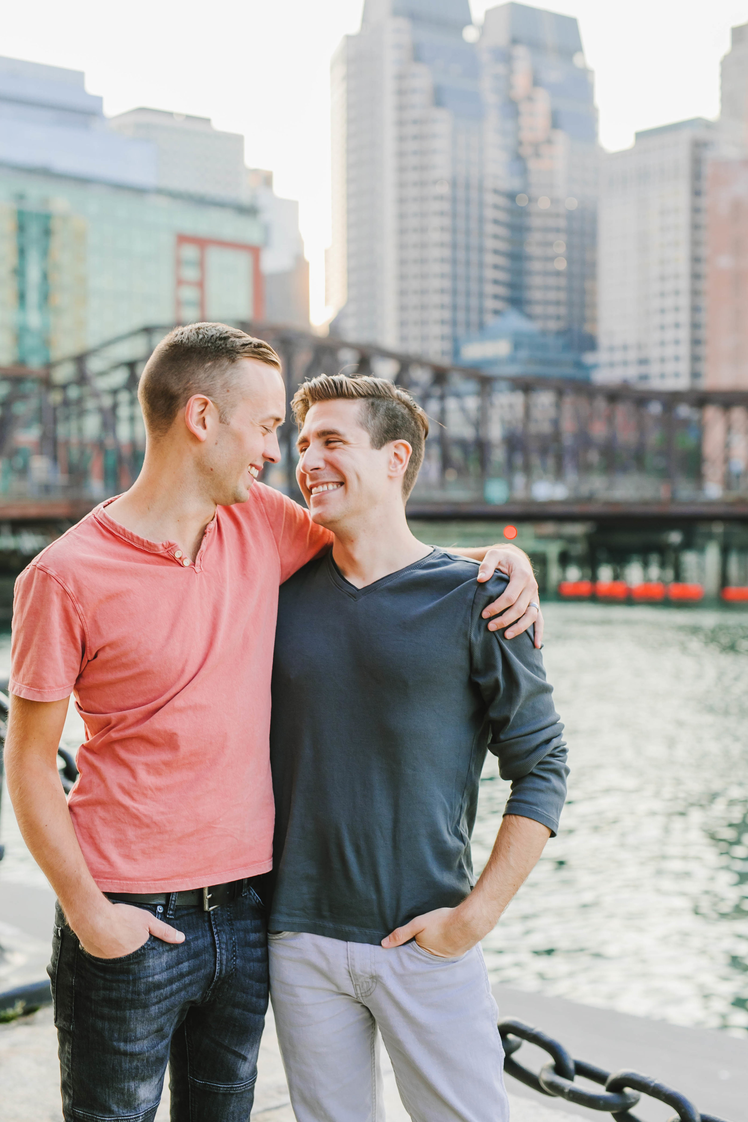 Fort Point Boston City Engagement Session ICA Childrens Museum LGBTQ same sex couple - Emily Tebbetts Photography-48.jpg