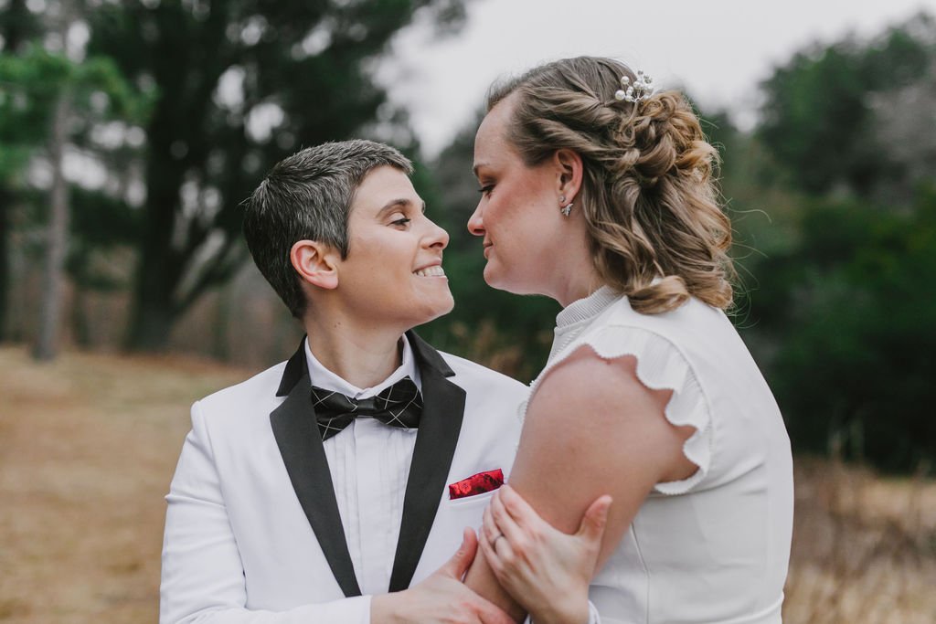 Tobey+Lindsey'sWedding-EmilyTebbettsPhotography-55 Intimate Queer Lesbian LGBTQ Winter Boston Arboretum Jamaica Plain Roslindale Wedding at the Milky Way Lounge and Restaurant in Massachusetts new england by queer elopement photographer .jpg