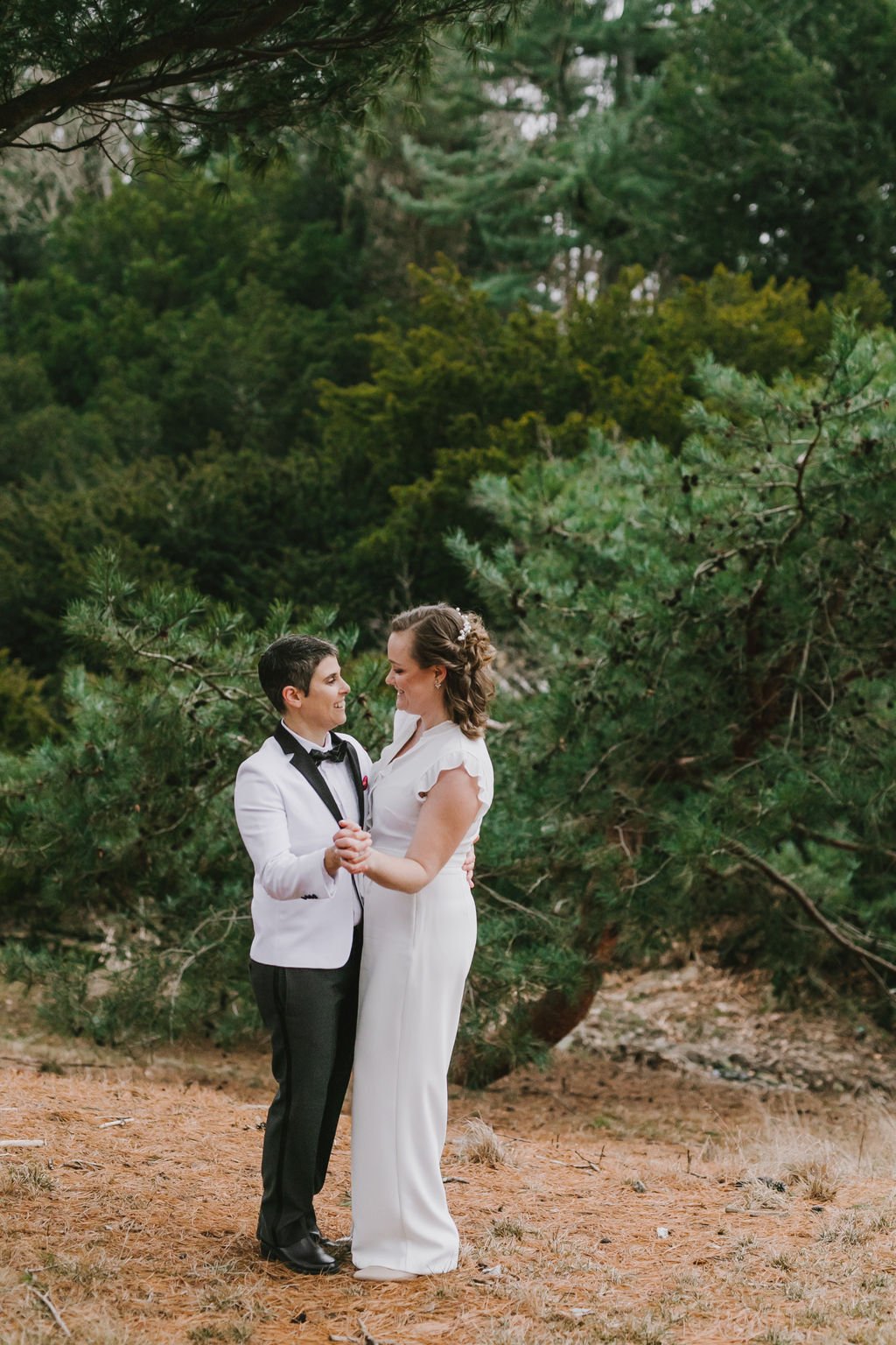 Tobey+Lindsey'sWedding-EmilyTebbettsPhotography-78 Intimate Queer Lesbian LGBTQ Winter Boston Arboretum Jamaica Plain Roslindale Wedding at the Milky Way Lounge and Restaurant in Massachusetts new england by queer elopement photographer .jpg