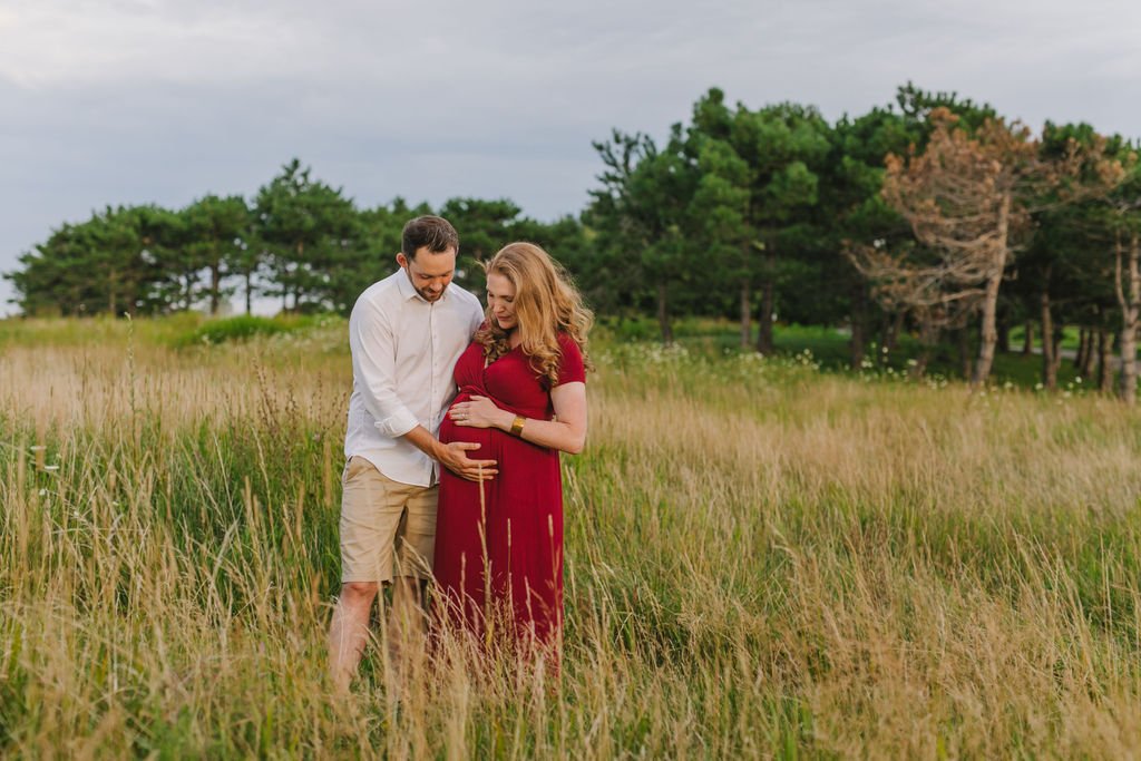 Claire+Jim-Maternity2021-Emily Tebbetts Photography-74Maternity portrait couples session south shore nut island quincy worlds end ocean beach seaside queer photographer.jpg