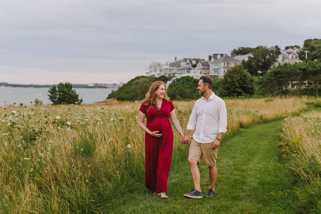 Claire+Jim-Maternity2021-Emily Tebbetts Photography-114Maternity portrait couples session south shore nut island quincy worlds end ocean beach seaside queer photographer.jpg