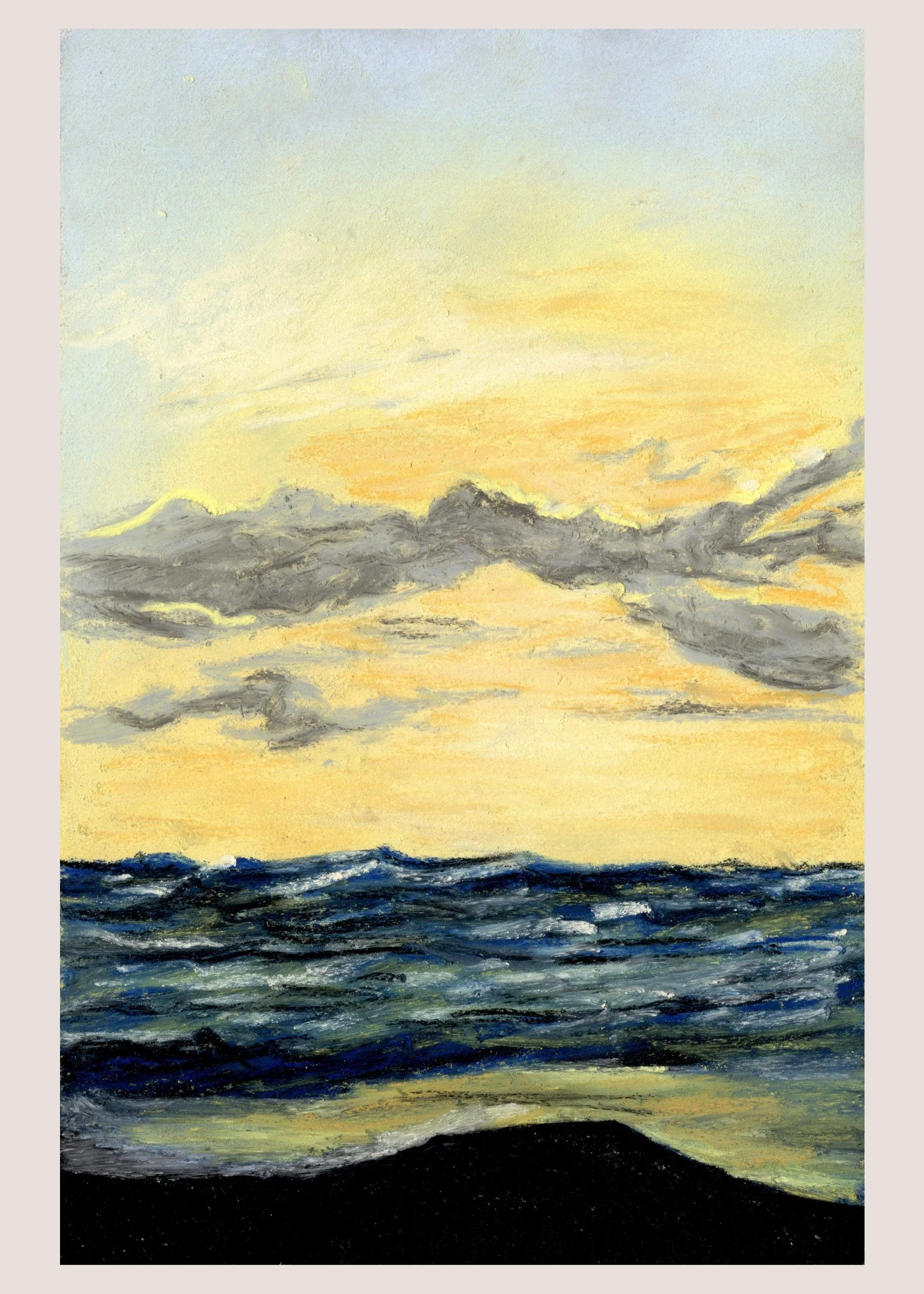 (x) Gould's Inlet, St Simons Island, GA - Soft Patel Landscape Fine Art Giclee Print