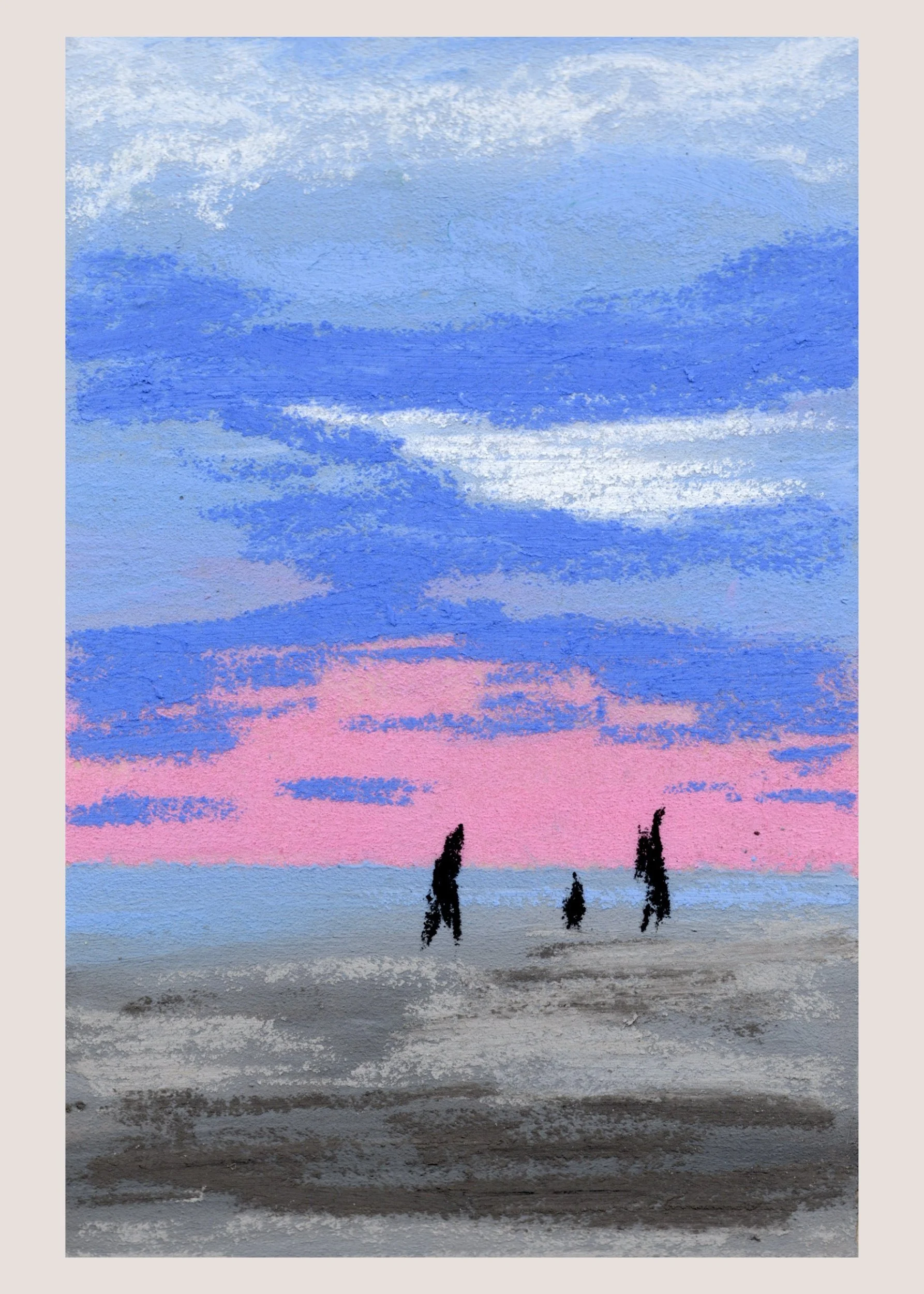 (y) Gould's Inlet, St Simons Island, GA - Soft Patel Landscape Fine Art Giclee Print