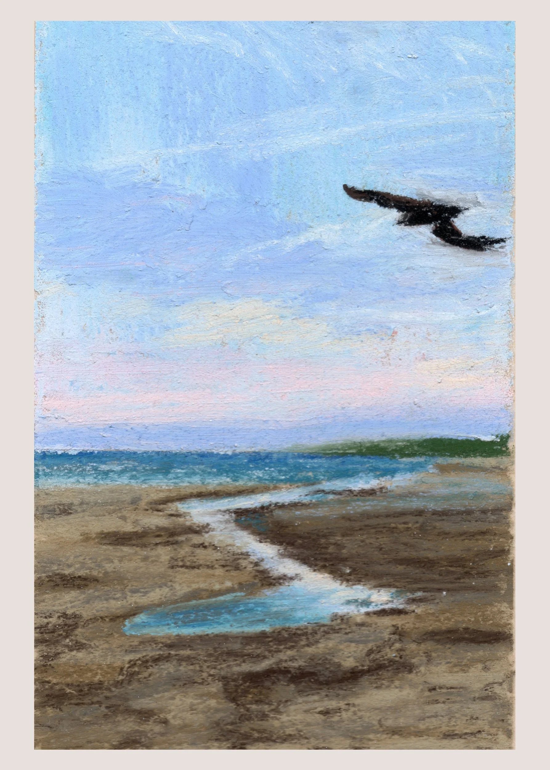 (s) Gould's Inlet, St Simons Island, GA - Soft Patel Landscape Fine Art Giclee Print