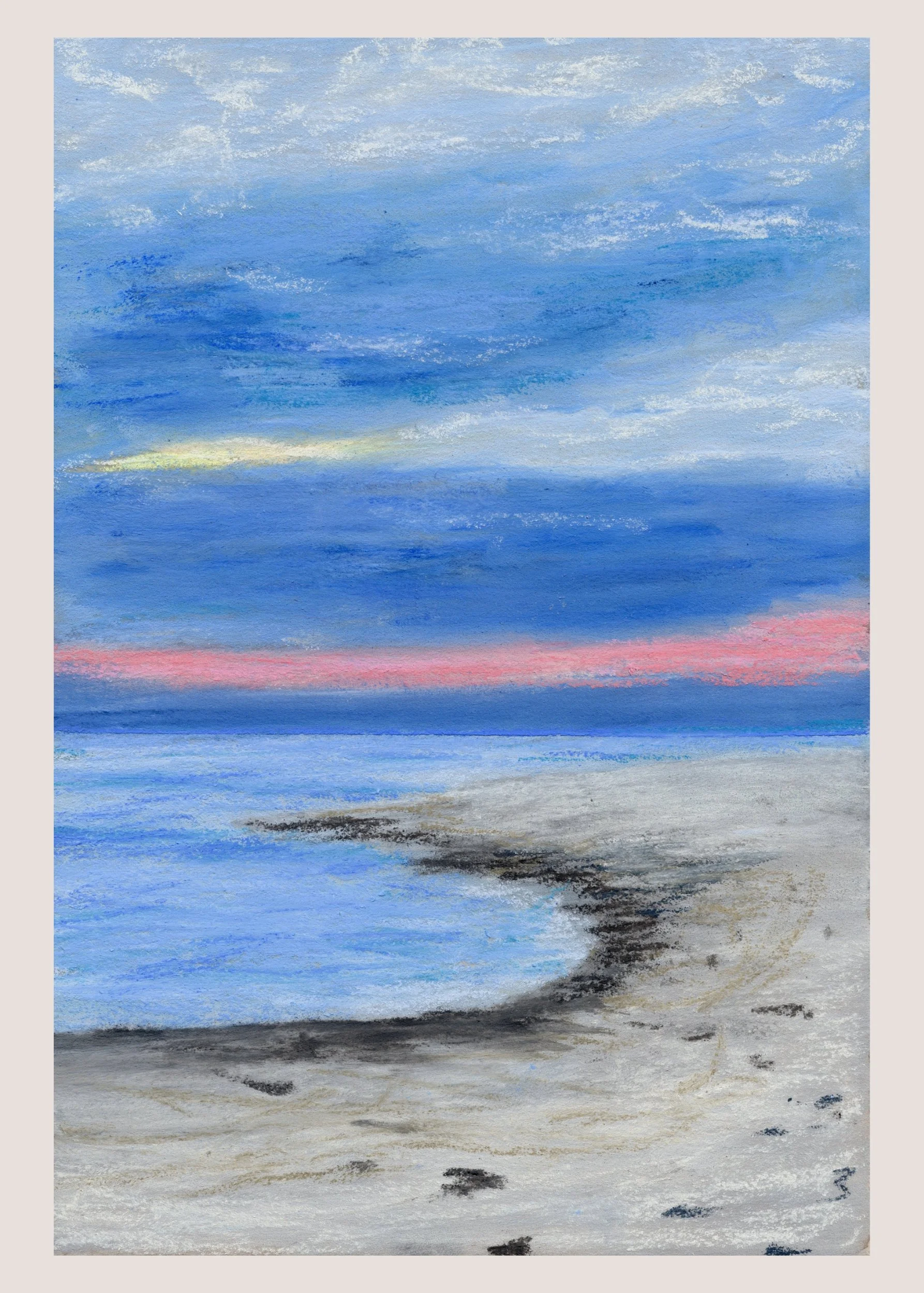 (n) Gould's Inlet, St Simons Island, GA - Soft Patel Landscape Fine Art Giclee Print
