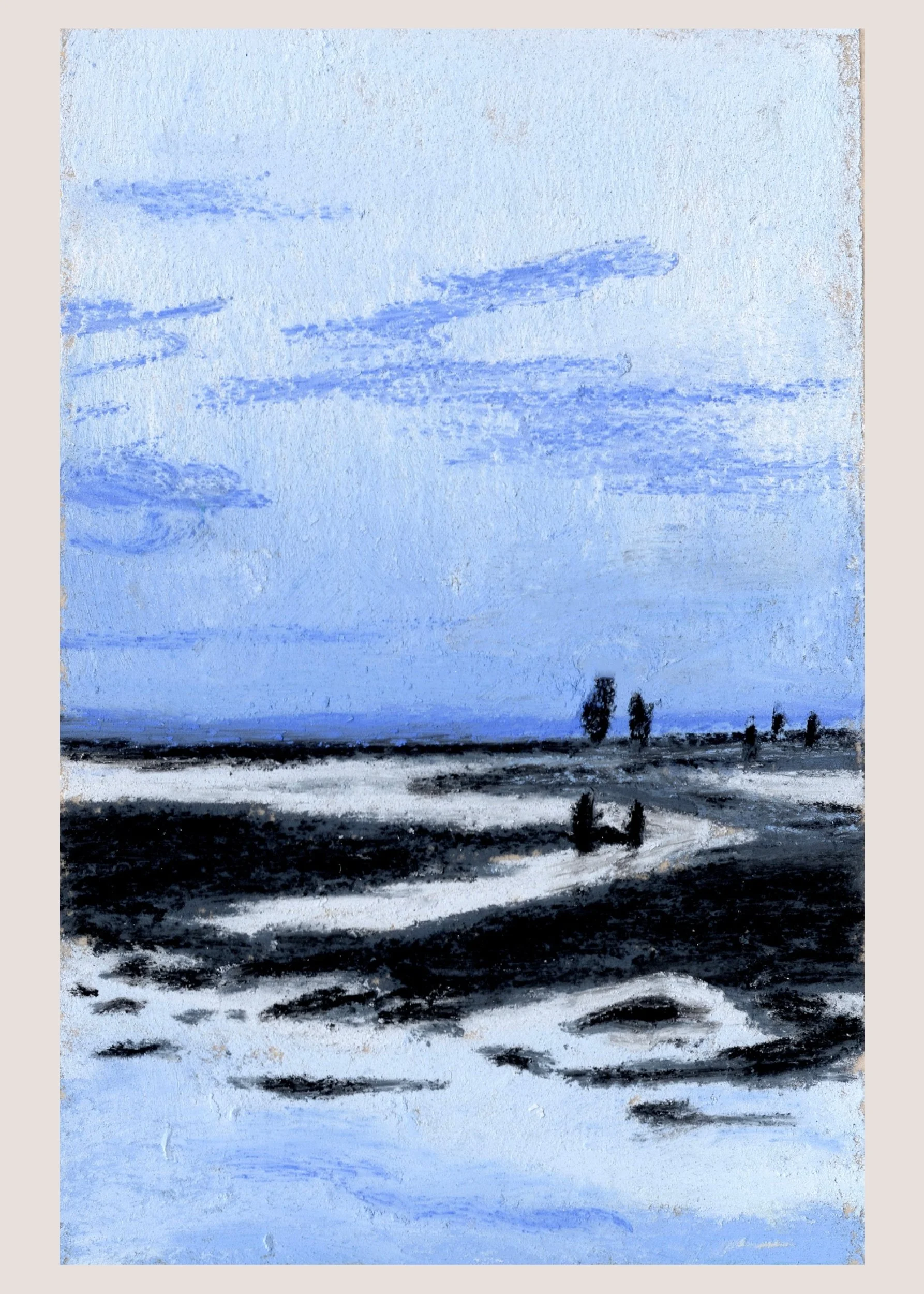 (g) Gould's Inlet, St Simons Island, GA - Soft Patel Landscape Fine Art Giclee Print