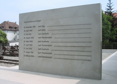 Memorial to the deportation of Stuttgart's Jews