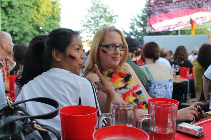 Yours truly enjoying the public viewing of the EUFA Championships in 2012