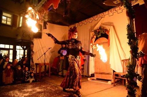 Firedancing at the Esslingen Middle Ages Market