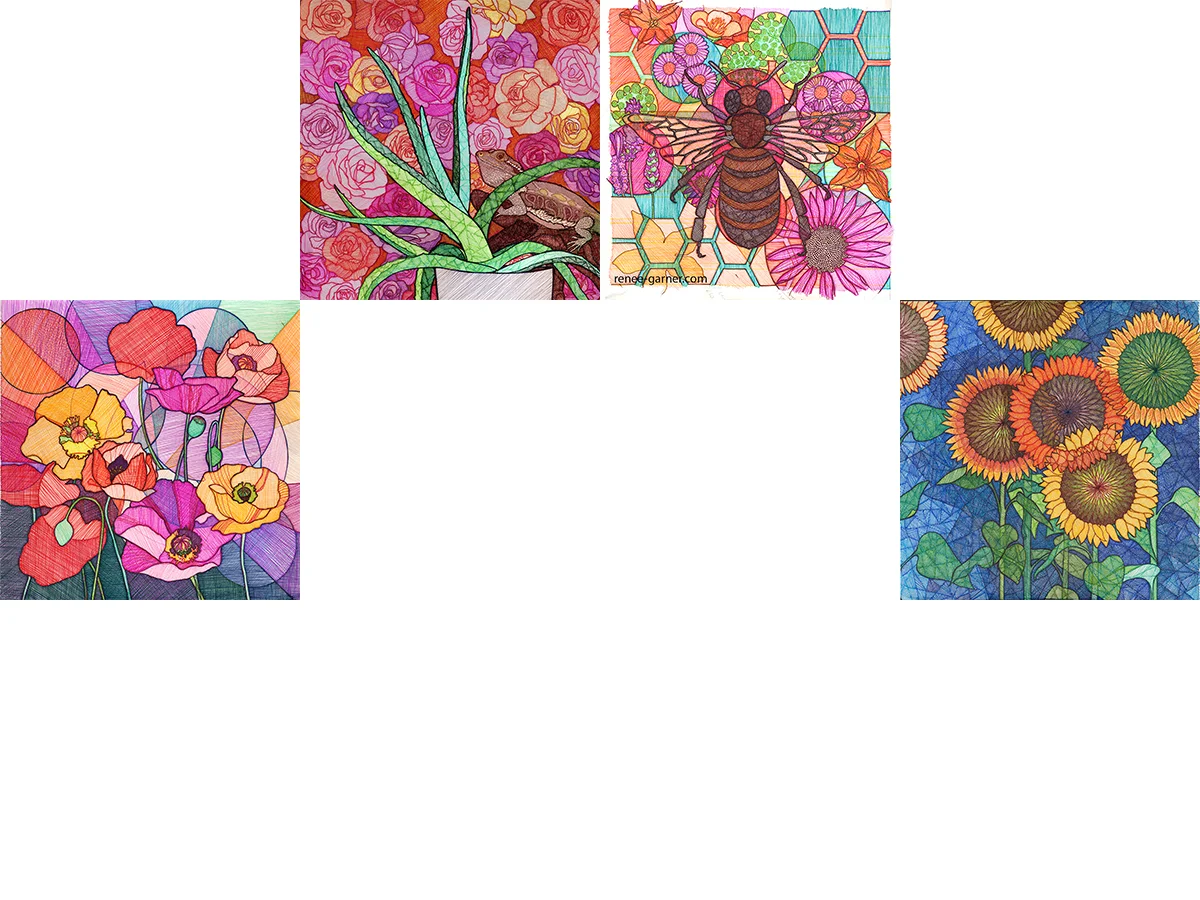 A few illustrations going into the 2018 calendar .