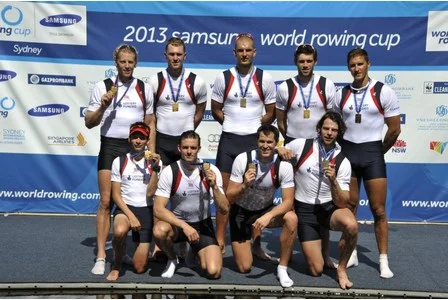 The crew with our Gold medals - the perfect end to a perfect trip down under!