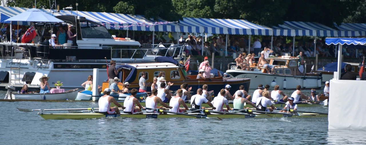 Leading with 200m to go at Henley