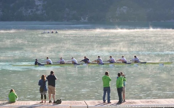 Out for a paddle on the misty water...amazing place to row.