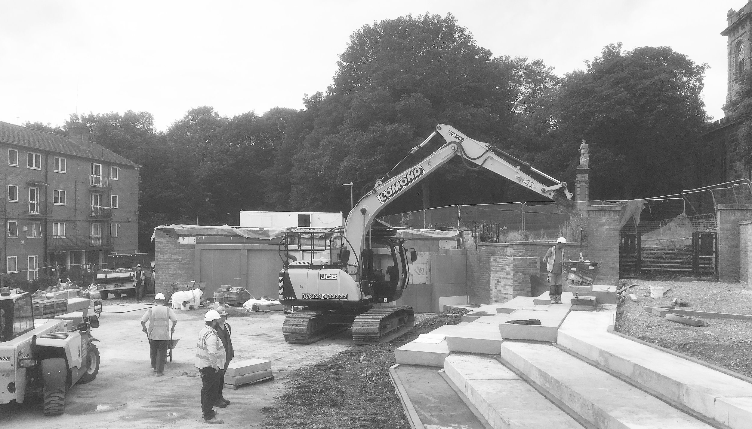 Site progress, August 2019