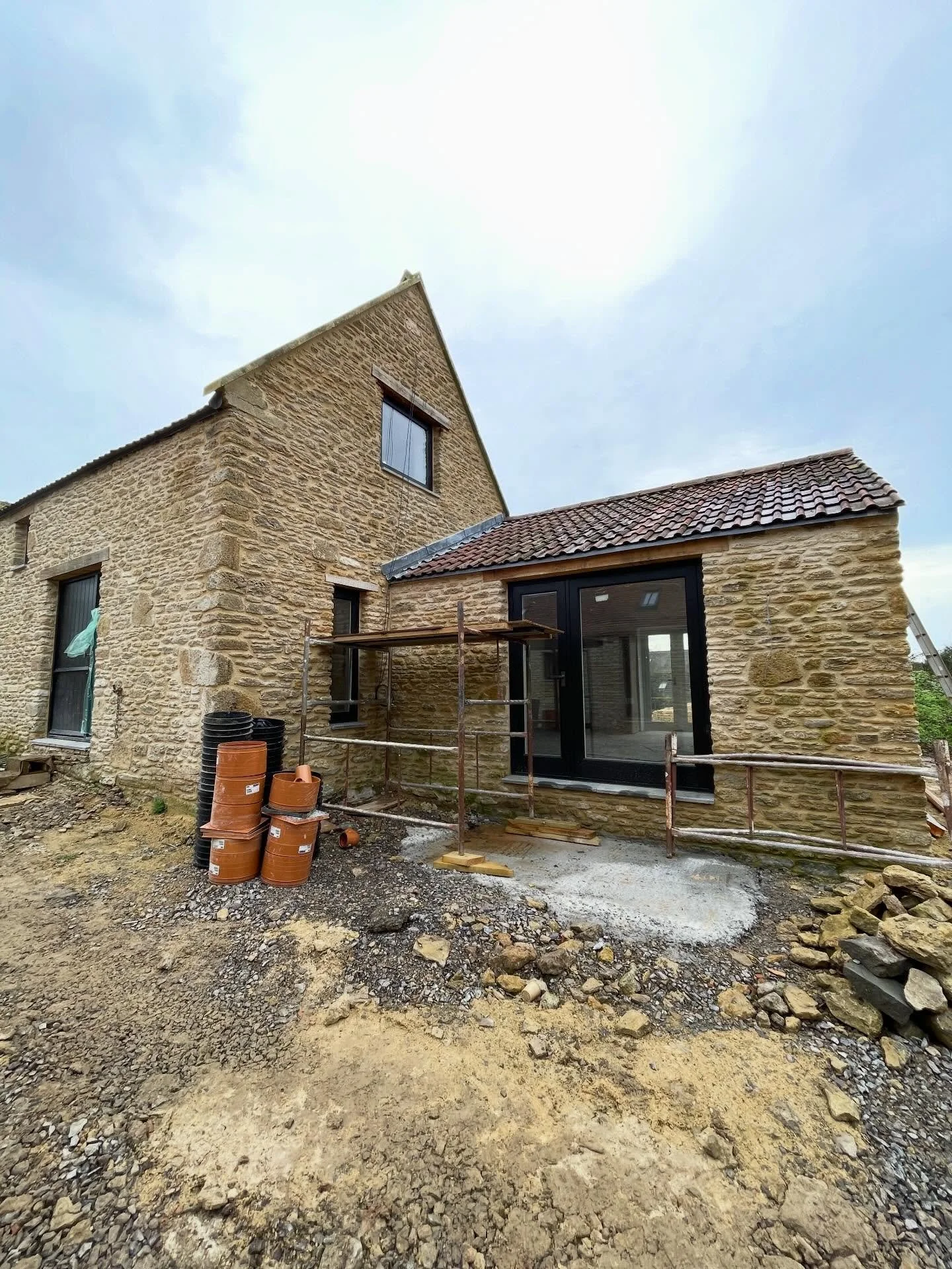 On site in the stunning&nbsp;Mendips, one of our latest residential re-modelling projects is taking shape: a careful re-sculpting of a 1980s barn conversion and its associated outbuilding.

The brief was to preserve the spirit and agricultural charac