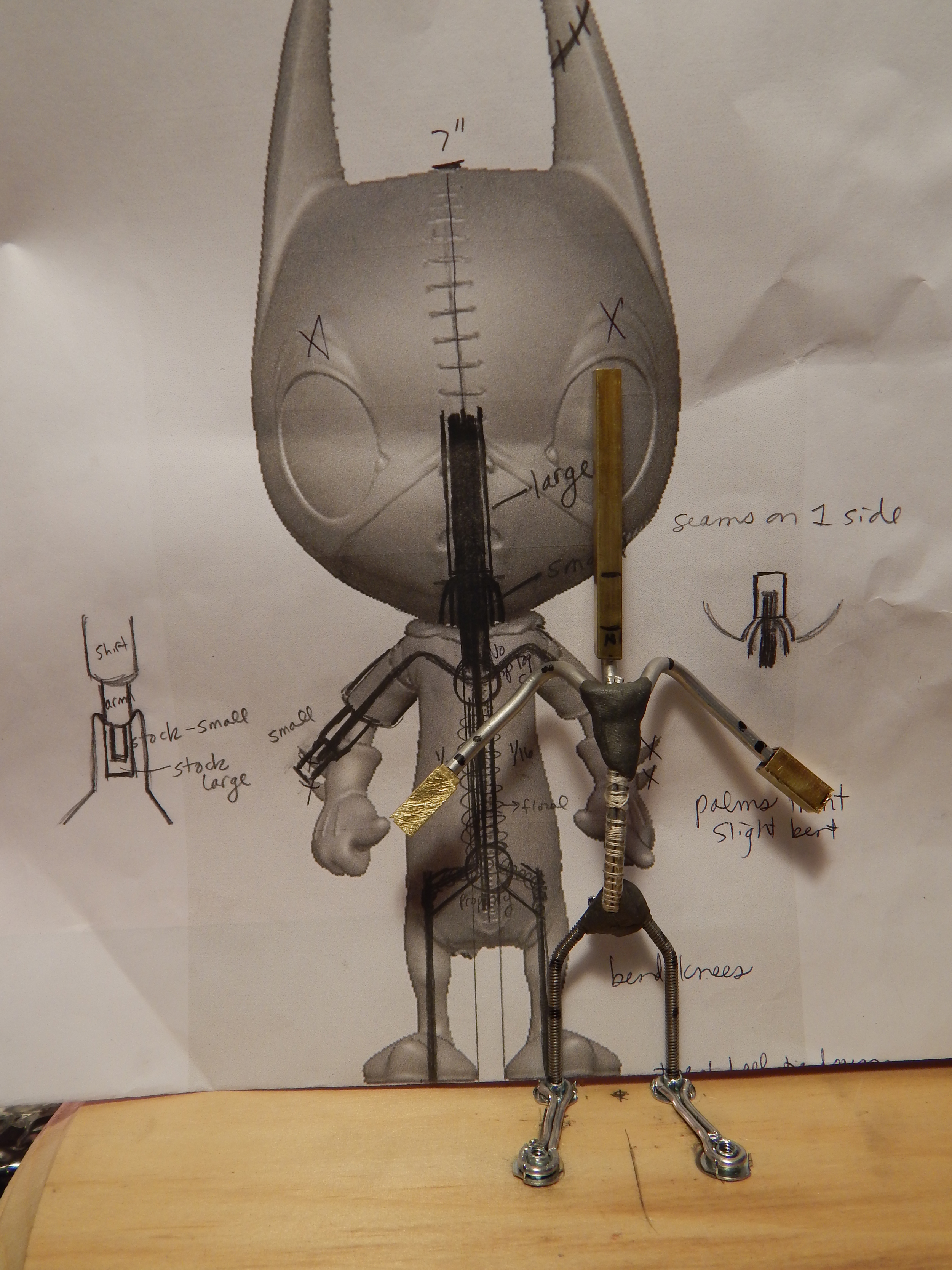   Ralf's armature (his skeleton).  