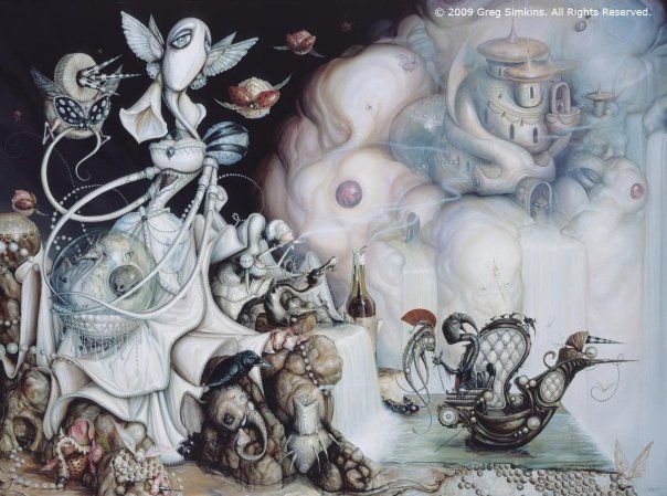 Greg Simkins, The Pearl Thief, 2009. Acrylic on canvas