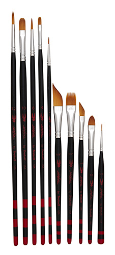 Trekell Acrylic Brush Set - Professional Brushes for Acrylic Painting