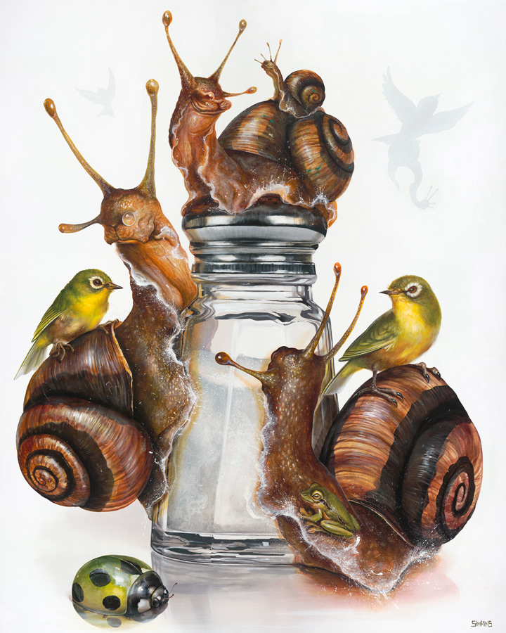 Dying To Get In 60” x 48” Acrylic on Canvas Wrapped Panel Greg "CRAOLA" Simkins, 2016 INQUIRE