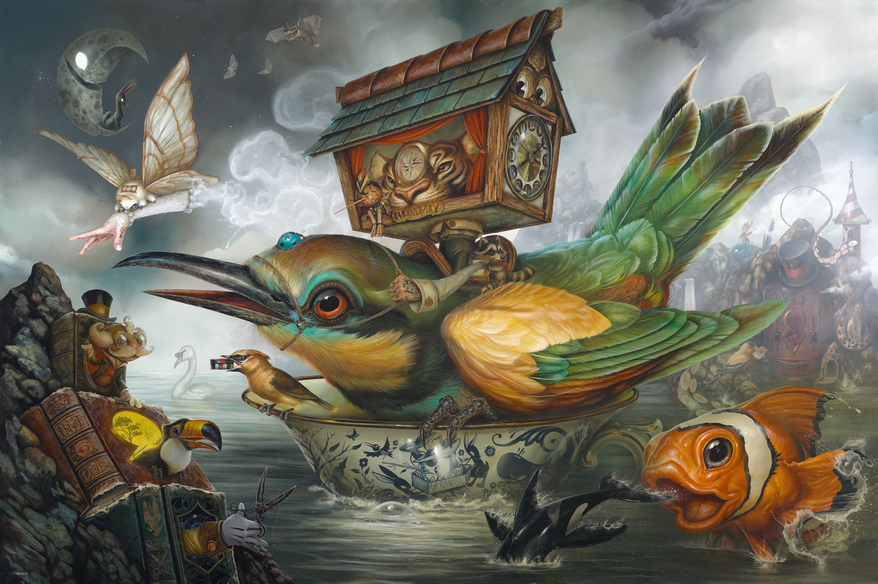No Strings 72" x 108" Acrylic on canvas Greg "CRAOLA" Simkins, 2017