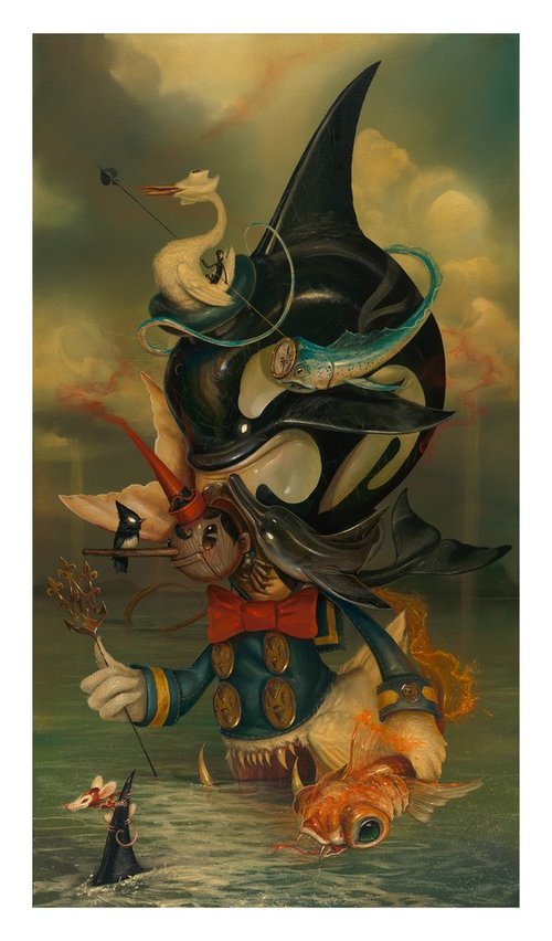 "BEYOND THE SEA" FINE ART GICLEE 320GSM MUSEUM COTTON RAG PAPER 29" X 15" EDITION OF 100 SIGNED & NUMBERED Available at Silent Stage