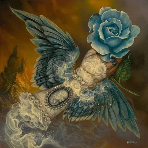 Blue Fairy (framed) 14 x 14 in. Acrylic on canvas $4,800 INQUIRE
