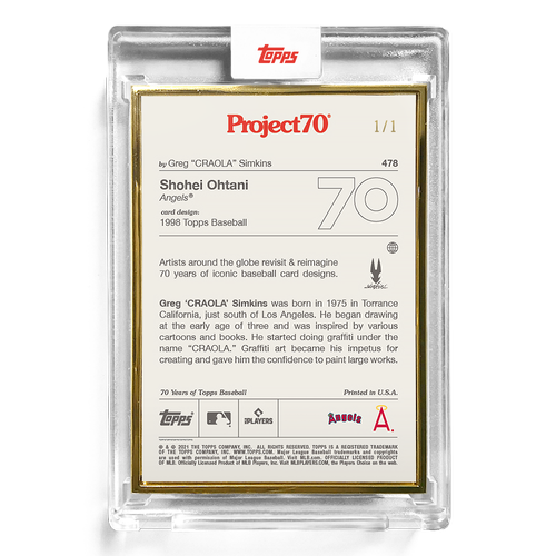 Topps Project70® Card 478 - 1993 Shohei Ohtani by Greg 'CRAOLA