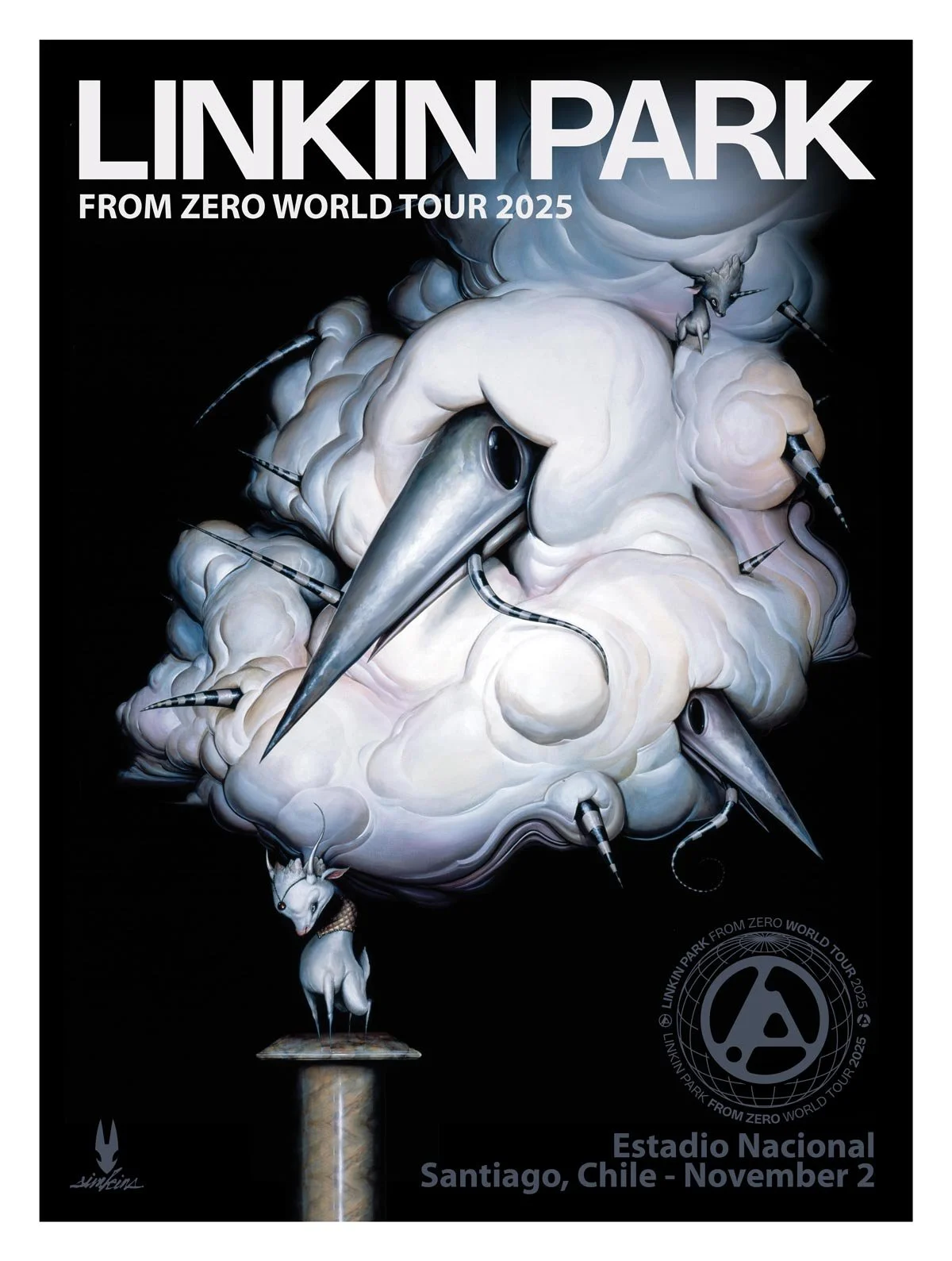"LINKIN PARK" SANTIAGO, CHILE POSTER 