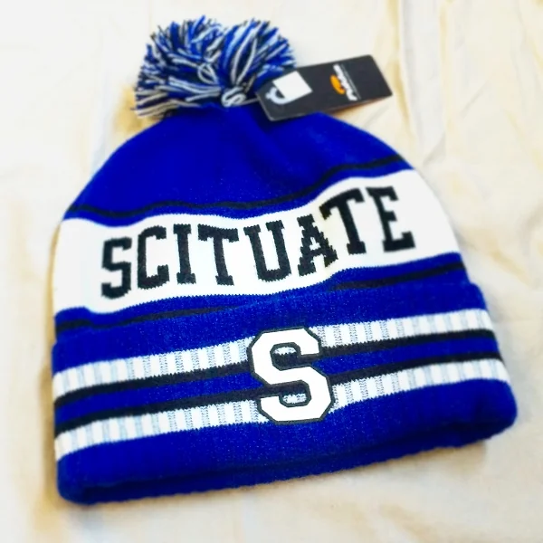 Scituate Pom-Pom Knit Hat: $30