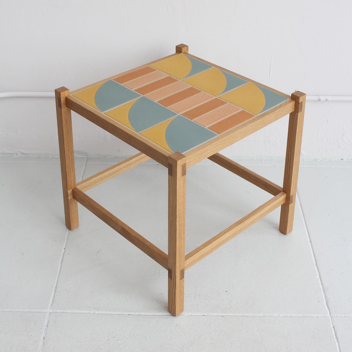 I was honored to collaborate with @katandroger on these tile side tables, together we created something much more than either of us could have on our own