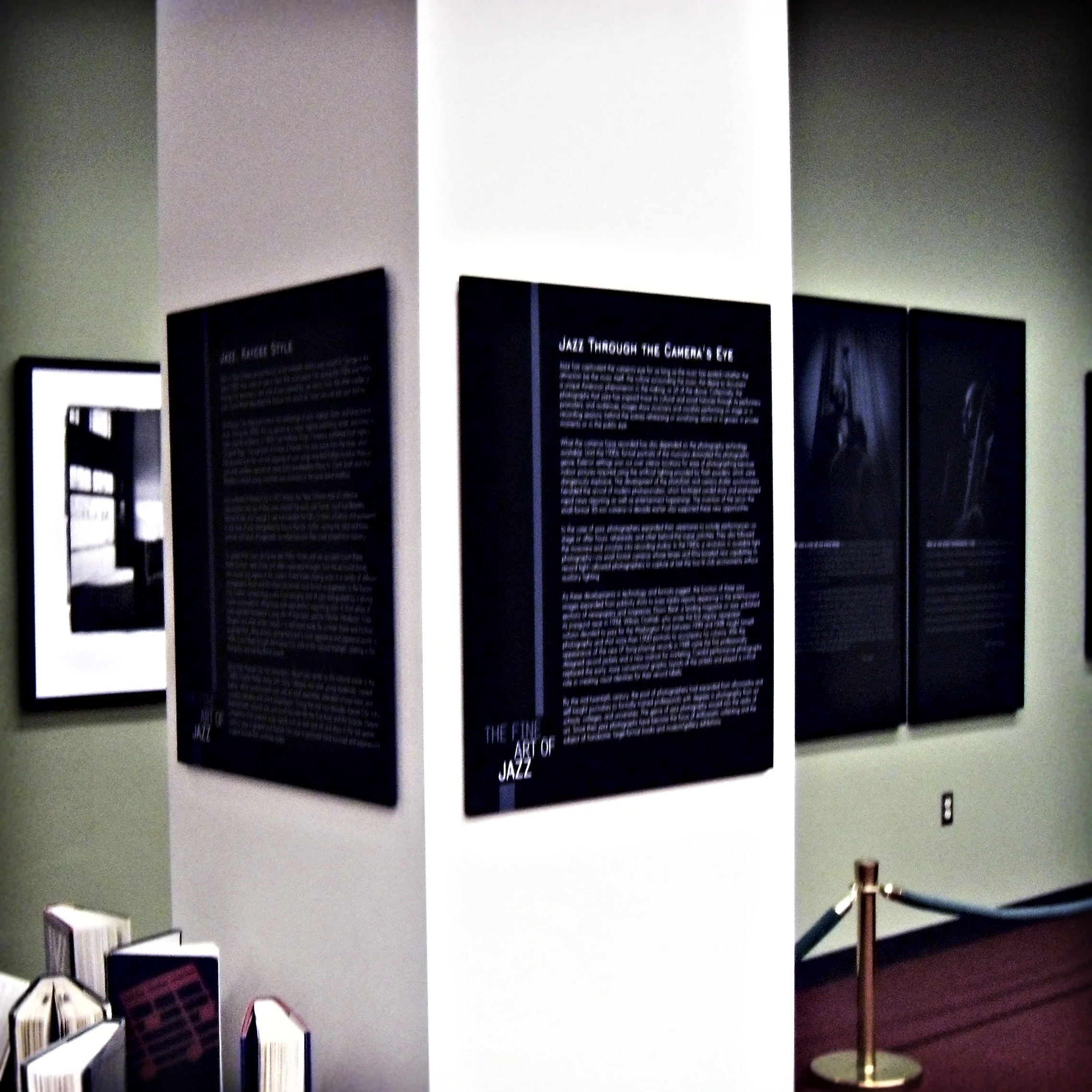 fine art of jazz text panels