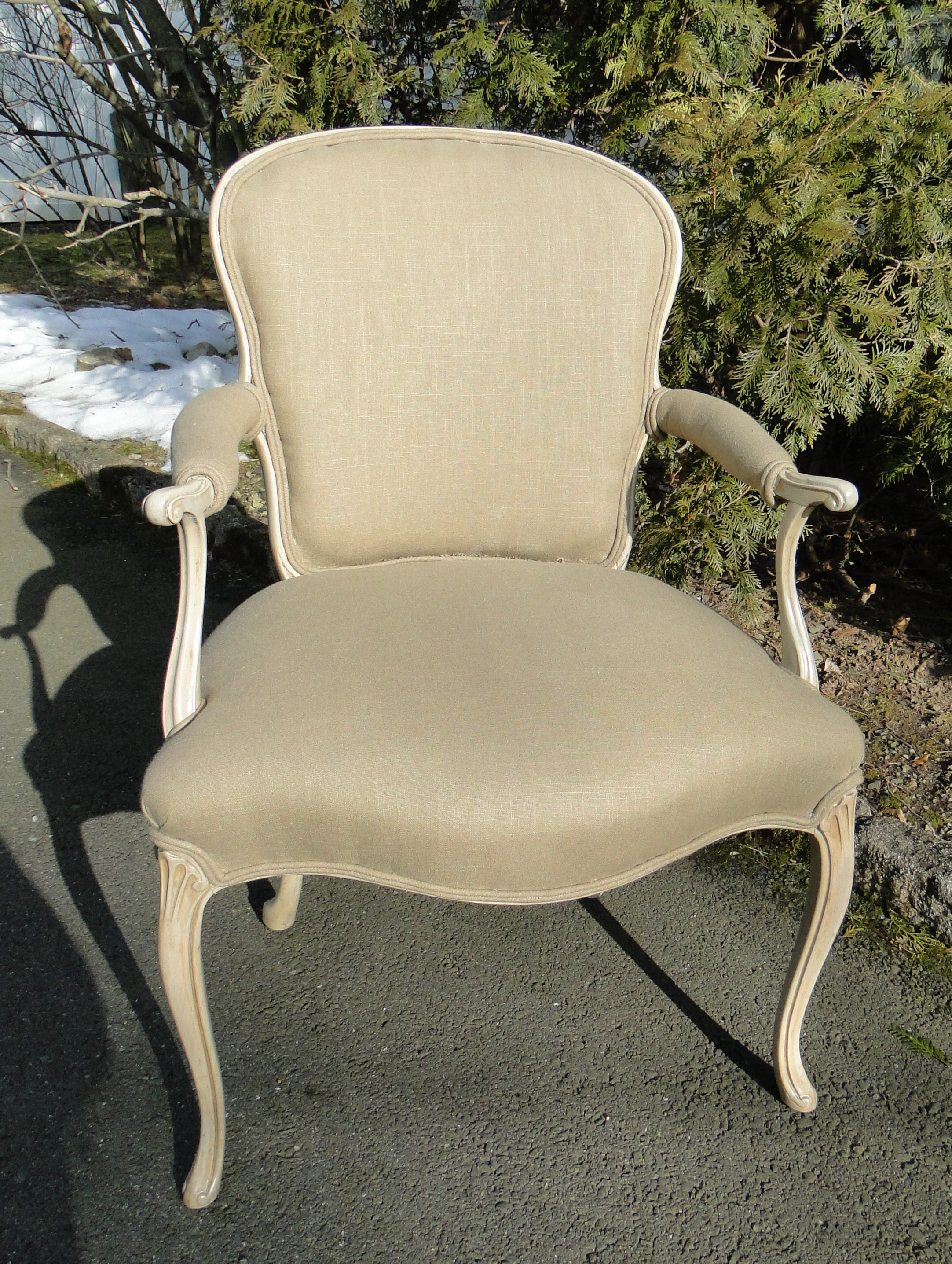 Linen Arm Chair