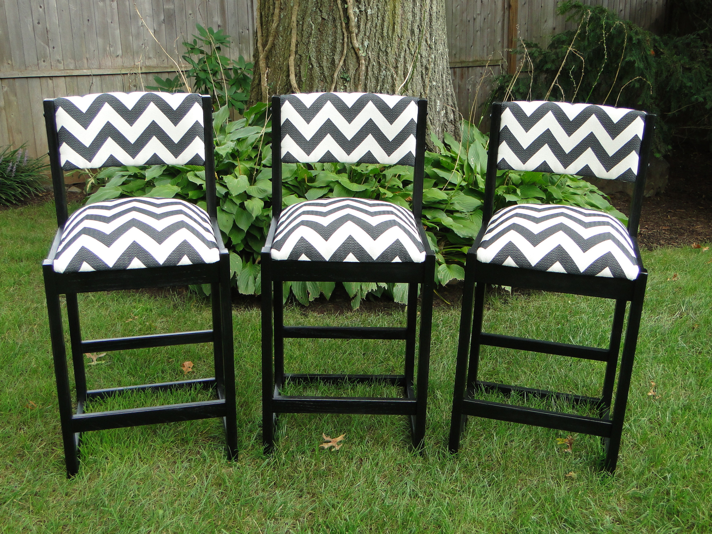 Completed set of stools