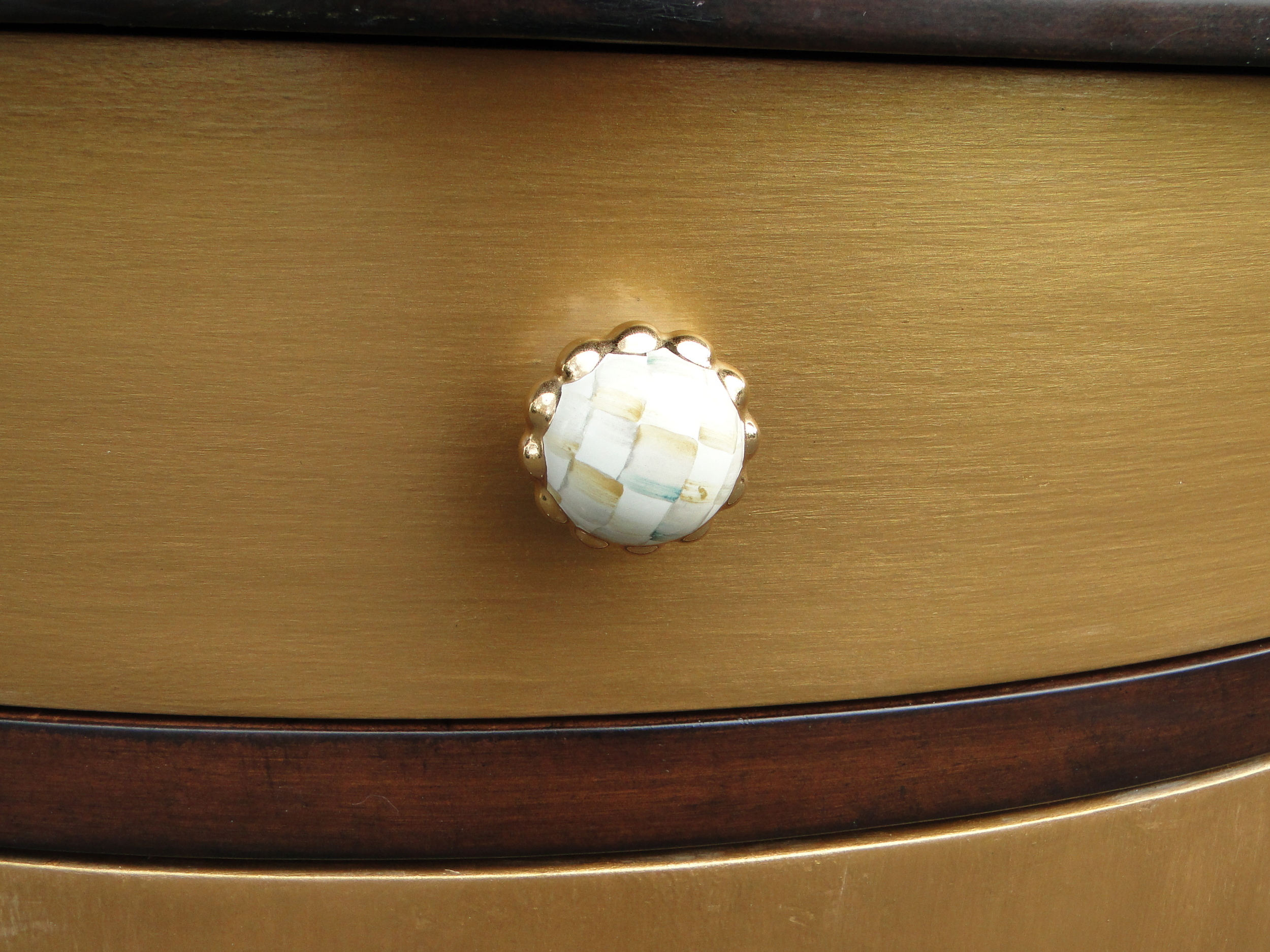 Close up of gorgeous knob