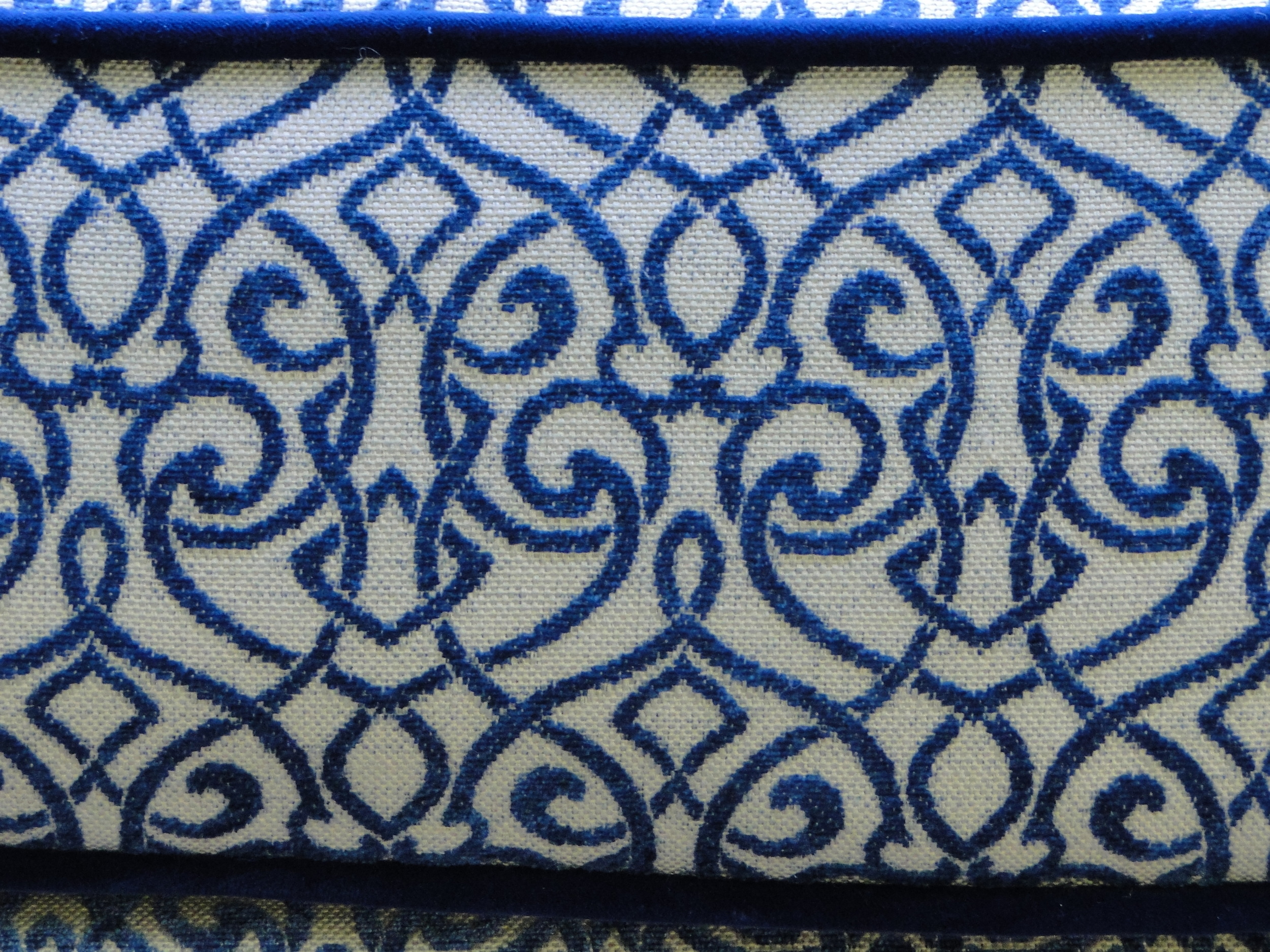 Close up of fabric pattern