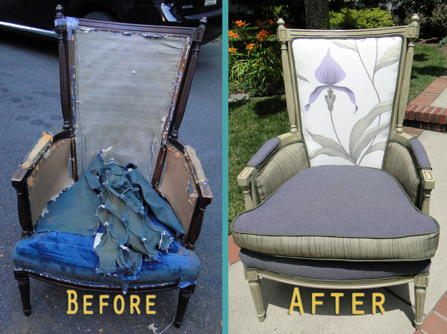 Orchid armchair before after.jpg
