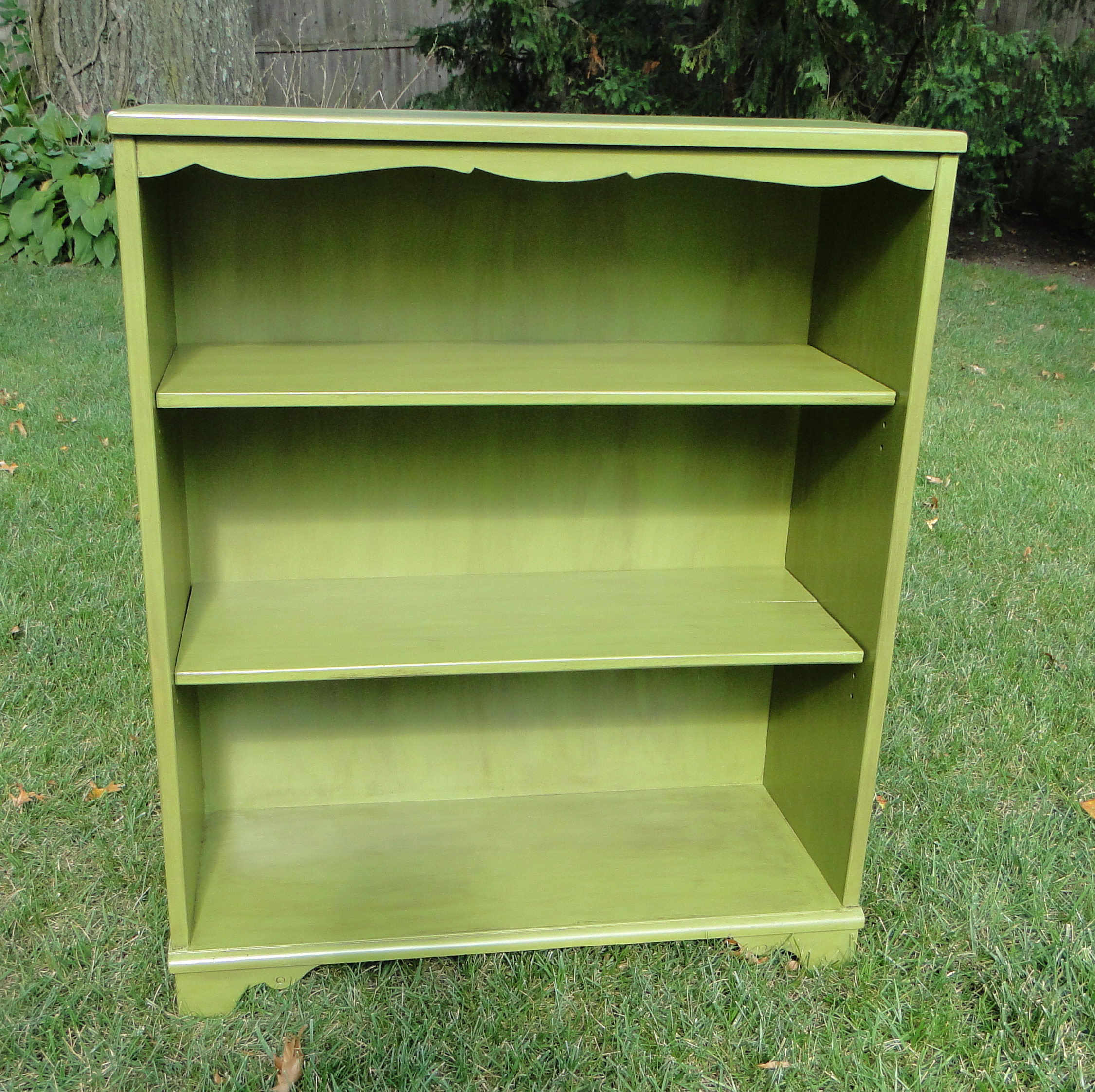 "After" view of re-imagined bookcase